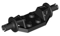 LEGO part Plate, Modified 2 x 2 with Wheels Holder Wide - Technic Pins 47720