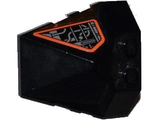 LEGO part Wedge 4 x 4 x 1 1/3 Pyramid Center with Exo-Force Circuitry Pattern on Side (Sticker) - Set 8101 (47757pb19)