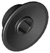 LEGO part Train Wheel Small, Hole Notched for Wheels Holder Pin 50254