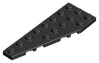 LEGO part Wedge Plate 8 x 3, 22° Left 50305