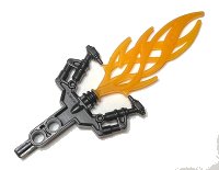 LEGO onderdeel Bionicle Weapon Hordika Blazer Claw with Molded Trans-Orange Flexible Flame Pattern 50934pb01