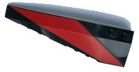 LEGO onderdeel Wedge 10 x 3 Left with Red Stripe Pattern 50955pb023