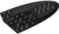 LEGO onderdeel Aircraft Fuselage Forward Bottom Curved 6 x 10 with 3 Holes and 2 Pin Holes 5122