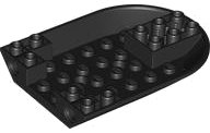 LEGO onderdeel Aircraft Fuselage Forward Bottom Curved 6 x 8 with 2 Holes and 2 Pin Holes 5123