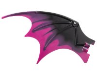 LEGO onderdeel Dragon Wing 19 x 11 with Marbled Magenta Trailing Edge Pattern 51342pb12