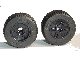LEGO part Wheel 18mm D. x 14mm with Axle Hole, Fake Bolts and Shallow Spokes with Black Tire 30.4 x 14 Solid (55982 / 58090) 55982c03