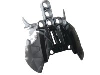 LEGO part Bionicle Barraki Carapar Chest Cover with Marbled Pearl Light Gray Pattern 57559pb02