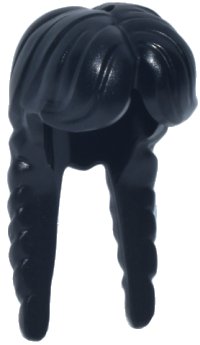 LEGO part Mini Doll, Hair Female Long with 2 Braids, Parted in Center 5784