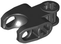 LEGO part Technic, Axle Connector 2 x 3 with Ball Joint Socket - Closed Sides, Angled Forks with Closed Axle Holes 60176