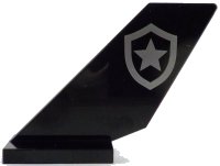 LEGO onderdeel Tail Shuttle with Silver Police Star Badge Logo Pattern on Both Sides 6239pb116
