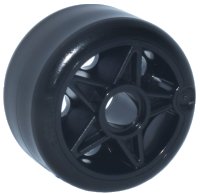 LEGO onderdeel Wheel 24 x 15 with Pin Hole with Molded Black Hard Plastic Tire Pattern 6278pb01