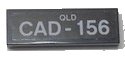 LEGO part Tile 1 x 3 with 'QLD CAD-156' Pattern (Sticker) - Set 10252 63864pb065