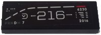 LEGO onderdeel Tile 1 x 3 with Dashboard Display with White Lines, '216', '6230' and '2016' Pattern (Sticker) - Set 42154 63864pb321