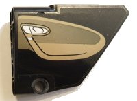 LEGO onderdeel Technic, Panel Fairing #14 Large Short Smooth, Side B with Dark Tan Inside Door Pattern (Sticker) - Set 42083 64680pb017