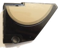 LEGO onderdeel Technic, Panel Fairing #14 Large Short Smooth, Side B with Dark Tan Semicircle Pattern (Sticker) - Set 42083 64680pb018