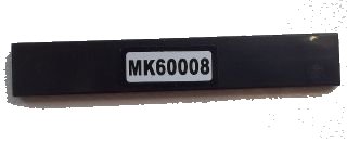 LEGO onderdeel Tile 1 x 6 with 'MK60008' Pattern (Sticker) - Set 60008 (6636pb071)