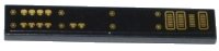 LEGO part Tile 1 x 6 with Alien Skulls, Bolts and Grilles Pattern Model Left Side (Sticker) - Set 70502 6636pb082l