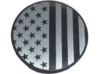 LEGO onderdeel Tile, Round 3 x 3 with Stars and Dark Silver Stripes Pattern 67095pb077
