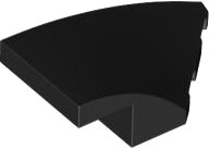 LEGO part Brick Wedged, Curved 4 x 2 with Stud Notch Right 6929