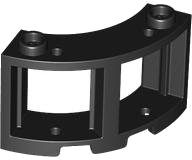 LEGO part Window 3 x 3 x 2 Round Corner 73878