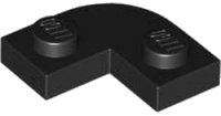 LEGO part Plate, Round Corner 2 x 2 with 1 x 1 Cutout 79491