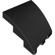 LEGO part Brick Wedged, Curved 3 x 2 with Stud Notch Left 80177