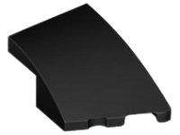 LEGO part Brick Wedged, Curved 3 x 2 with Stud Notch Right 80178