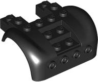 LEGO part Vehicle, Mudguard 6 x 4 with 4 Studs on Front 80481