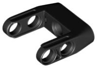 LEGO part Technic, Pin Connector Toggle Joint Smooth Double with Axle and Pin Holes 87408