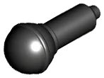 Minifigurine, Ustensile Microphone, numéro de pièce LEGO 90370