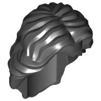 LEGO part Minifigure, Hair Female Mid-Length Wavy with Center Part 90396