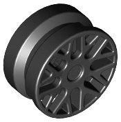 LEGO onderdeel Wheel 11mm D. x 6mm with 8 'Y' Spokes 93595