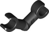 LEGO onderdeel Arm Skeleton, Bent with Clips (Horizontal Grip) 93609