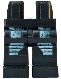 LEGO onderdeel Hips and Legs with Alpha Team Gray Pockets and No Stripe Pattern (Dash) 970c00pb0005