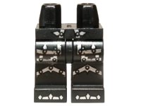 LEGO part Hips and Legs with Silver Armor Pattern 970c00pb0149