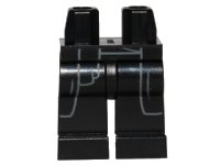 LEGO onderdeel Hips and Legs with SW Sith Robe Coattails with Belt Outline Pattern 970c00pb0331