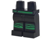 LEGO part Hips and Legs with Green Belt and Knee Straps Pattern 970c00pb0691