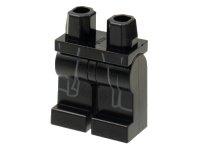 LEGO onderdeel Hips and Legs with Dark Bluish Gray Long Coattails Outline, No Shirt Tail Pattern 970c00pb1263