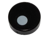 LEGO onderdeel Tile, Round 1 x 1 with Small White Circle / Eye Pupil Offset Pattern 98138pb097