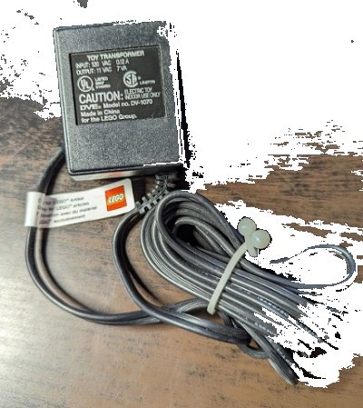 LEGO onderdeel Electric, Train Speed Regulator 9V (11 VAC) Power Adapter 120V (DV-1070)