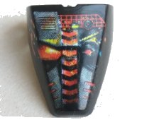 LEGO part Technic Throwbot Visor with Torch / Fire Pattern x209pb09