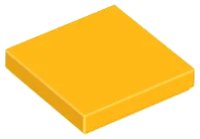 Fliese 2 x 2 in leucht-hellorange, LEGO Teilenummer 3068