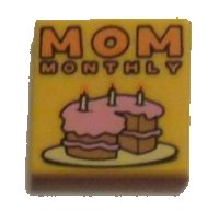 LEGO part Baldosa 2 x 2 con Patrón 'MOM MONTHLY' 3068pb0919