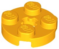 LEGO part Plate, Round 2 x 2 with Axle Hole 4032
