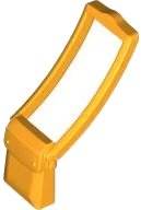 Minifigure, Utensil Bag Messenger Pouch in bright light orange, LEGO part number 61976