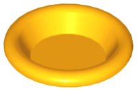 LEGO onderdeel Minifigure, Utensil Dish 3 x 3 6256
