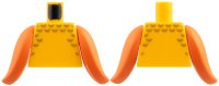 LEGO part Torso with Gold Scales Pattern / Reddish Orange Fins 973pb6434c01