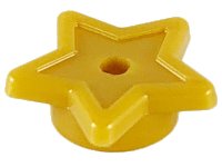 LEGO part Tile, Star with Stud Holder, Pin Hole 11609