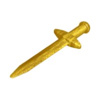 LEGO part Minifigura, Arma Spada, Spada Lunga Appuntita con Guardia Trasversale Spessa 18031