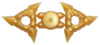 LEGO part Minifigure, Weapon Throwing Star (Shuriken) with Textured Grips, 2 on Sprue 19807